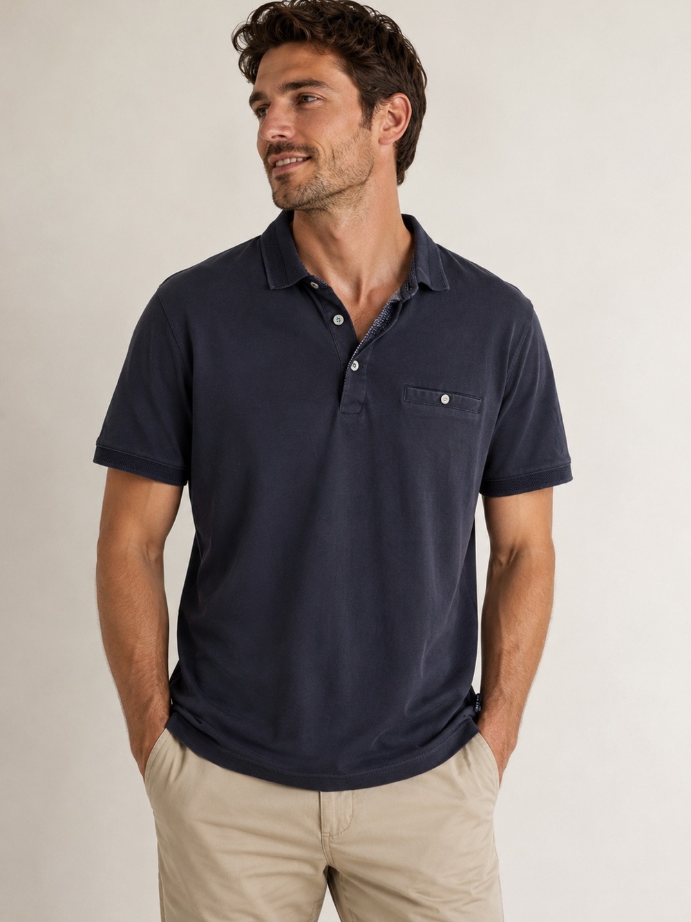 Ted Baker Men’s Polo Shirt Size 4 Medium Excellent Condition Business Casual